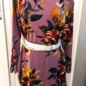 Pink/ mauve Floral Dress